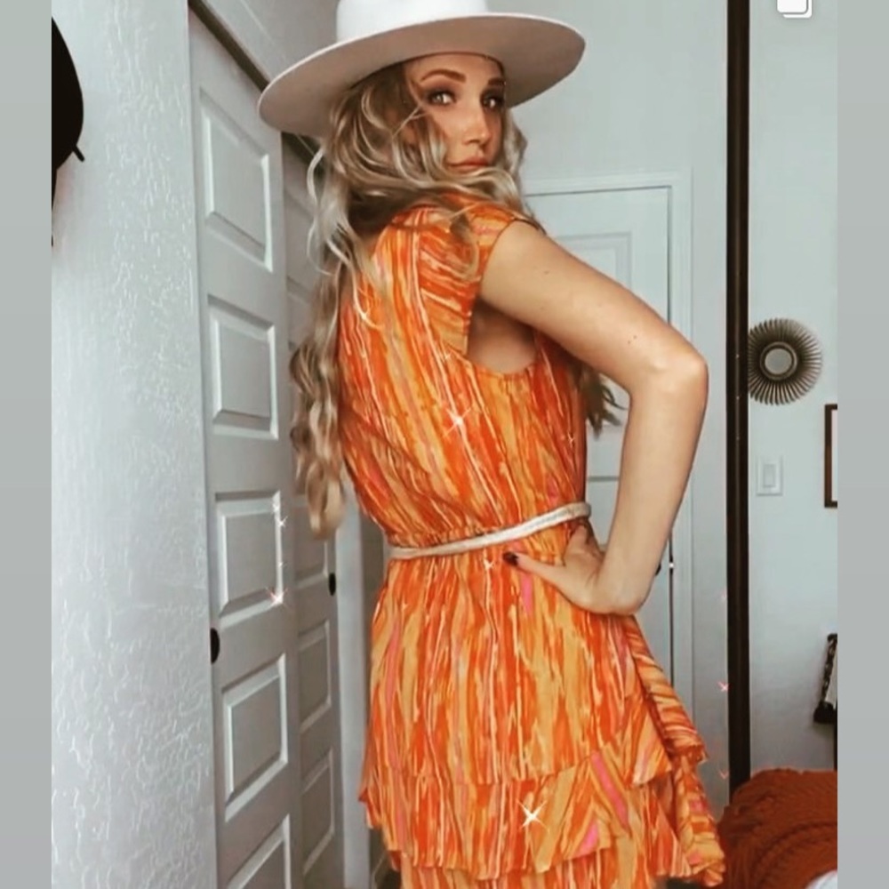 Sunset Orange Free People summer dress